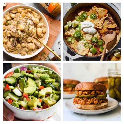 40 30-Minute Meals for Weeknights- Need dinner on the table fast? Check out these quick and easy recipes perfect for busy school nights! From one-pot meals to 30-minute dinners, these dishes will save your evenings without sacrificing flavor! | #easyDinners #quickDinnerRecipes #recipes #dinnerIdeas #ACultivatedNest