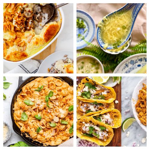 40 Easy Dinner Recipes for Busy School Nights- Need dinner on the table fast? Check out these quick and easy recipes perfect for busy school nights! From one-pot meals to 30-minute dinners, these dishes will save your evenings without sacrificing flavor! | #easyDinners #quickDinnerRecipes #recipes #dinnerIdeas #ACultivatedNest