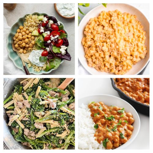 40 30-Minute Meals for Weeknights- Need dinner on the table fast? Check out these quick and easy recipes perfect for busy school nights! From one-pot meals to 30-minute dinners, these dishes will save your evenings without sacrificing flavor! | #easyDinners #quickDinnerRecipes #recipes #dinnerIdeas #ACultivatedNest