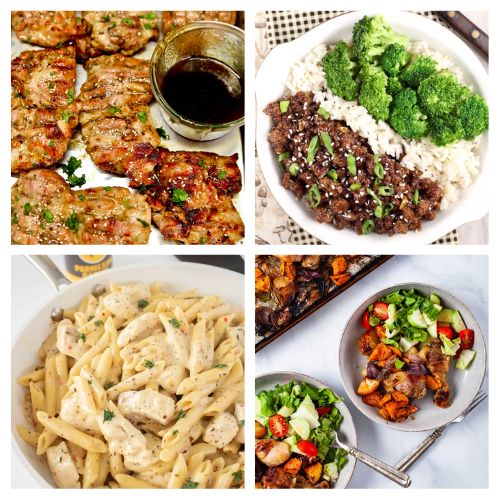 40 30-Minute Meals for Weeknights- Need dinner on the table fast? Check out these quick and easy recipes perfect for busy school nights! From one-pot meals to 30-minute dinners, these dishes will save your evenings without sacrificing flavor! | #easyDinners #quickDinnerRecipes #recipes #dinnerIdeas #ACultivatedNest