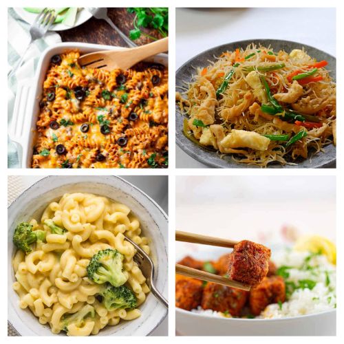 40 30-Minute Meals for Weeknights- Need dinner on the table fast? Check out these quick and easy recipes perfect for busy school nights! From one-pot meals to 30-minute dinners, these dishes will save your evenings without sacrificing flavor! | #easyDinners #quickDinnerRecipes #recipes #dinnerIdeas #ACultivatedNest