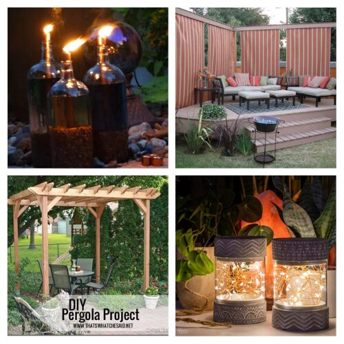 16 Cozy Outdoor Decor DIY Project Ideas- Transform your outdoor space into a cozy fall retreat! Get inspired by these stunning outdoor living spaces perfect for autumn. From warm fire pits to plush blankets, discover how to create the ultimate cozy ambiance in your backyard this season. | #FallDecor #OutdoorLiving #CozySpaces #diyProjects #ACultivatedNest