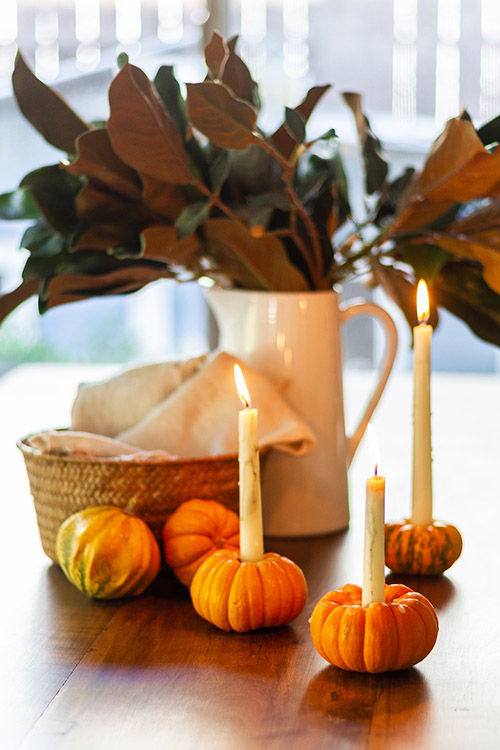 10 DIY Autumn Candle Holders to Celebrate All Season Long- Get cozy this fall with these DIY autumn candle holders! Perfect for creating a warm and inviting atmosphere, these easy and creative ideas will add a touch of seasonal charm to your home. | #diyProjects #fallCrafts #crafting #candles #ACultivatedNest