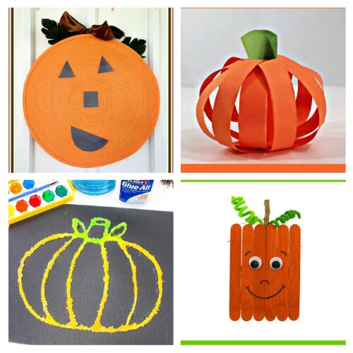 24 DIY Pumpkin Crafts for Kids- Need some pumpkin-themed crafts for the kids this fall? Here are easy and fun DIY pumpkin crafts that will keep little hands busy and creative! From paper pumpkins to painted pumpkins, there's a crafty project for every child to enjoy this Halloween season! | #kidsCrafts #kidsActivities #fallCrafts #pumpkinCrafts #ACultivatedNest