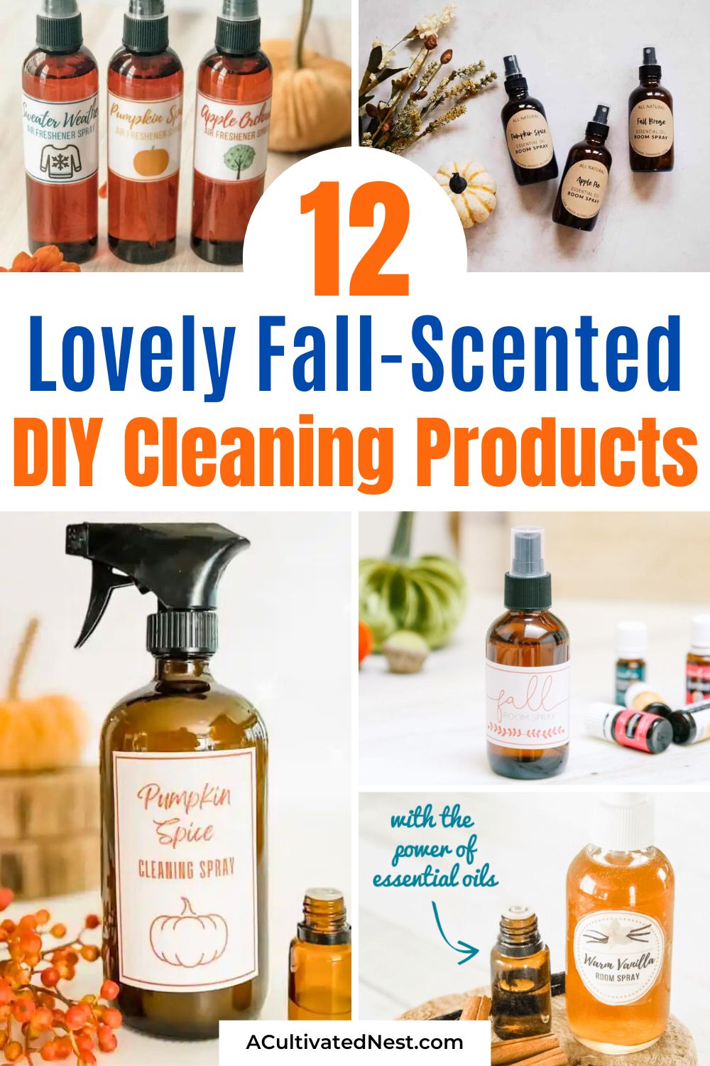 12 Lovely Fall-Scented DIY Cleaning Products