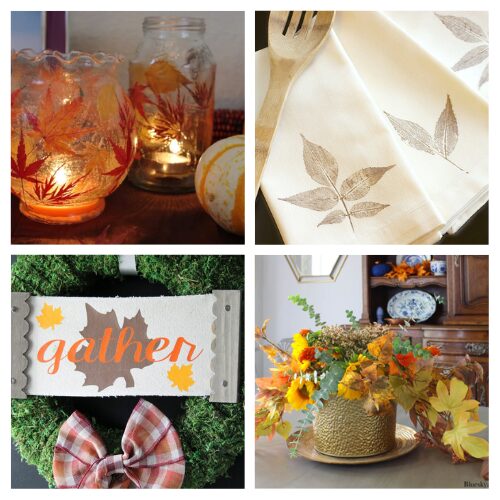 16 Fall Décor DIY Projects Using Leaves- Transform your home into a cozy autumn haven with these creative ways to incorporate leaves into your fall décor! From wreaths to centerpieces, discover DIY ideas that will bring seasonal charm to every corner of your space. | #fallDecor #DIY #crafts #leaves #ACultivatedNest