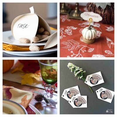 16 DIY Thanksgiving Place Cards- A Cultivated Nest