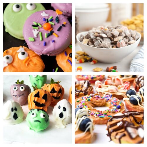 24 Easy Halloween Snacks- Looking for fun and easy Halloween snack ideas? Check out these spooky treats that are perfect for any Halloween party! From creepy-cute cupcakes to ghostly finger foods, these ideas are quick to make and sure to wow your guests. | #HalloweenSnacks #HalloweenRecipes #HalloweenPartyIdeas #dessertRecipes #ACultivatedNest