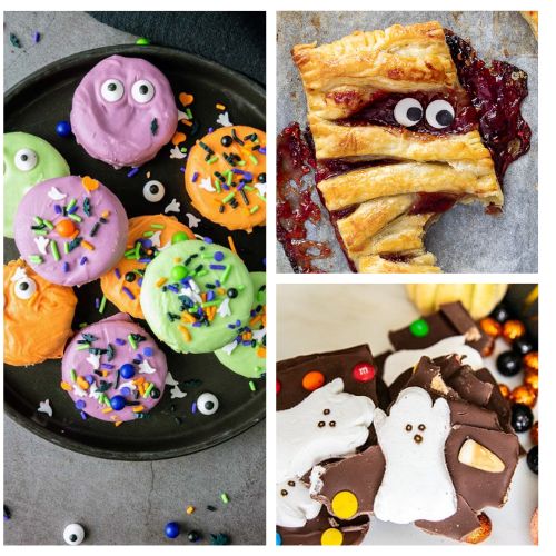 24 Easy Halloween Snacks- Looking for fun and easy Halloween snack ideas? Check out these spooky treats that are perfect for any Halloween party! From creepy-cute cupcakes to ghostly finger foods, these ideas are quick to make and sure to wow your guests. | #HalloweenSnacks #HalloweenRecipes #HalloweenPartyIdeas #dessertRecipes #ACultivatedNest