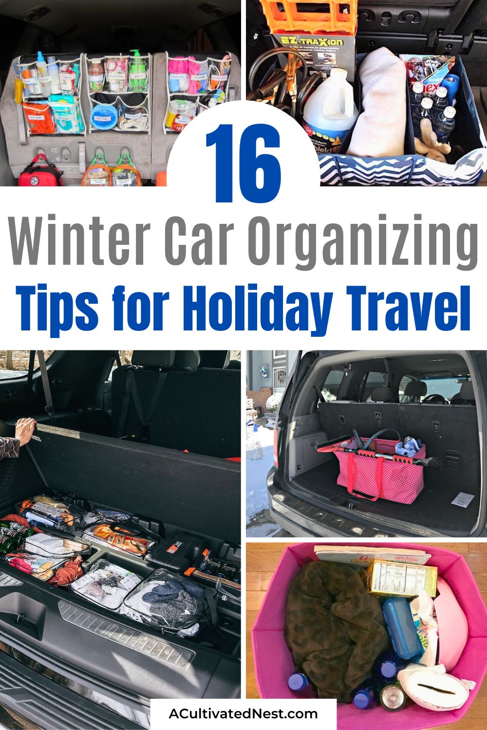 16 Winter Car Organizing Ideas to Keep You on the Road- Driving in winter can be a challenge, but being organized makes it easier! Discover essential winter car organizing ideas to help you stay on the road with confidence. From survival kits to trunk organization, we've got you covered | #WinterDriving #CarOrganizationHacks #winterOrganization #roadTrips #ACultivatedNest