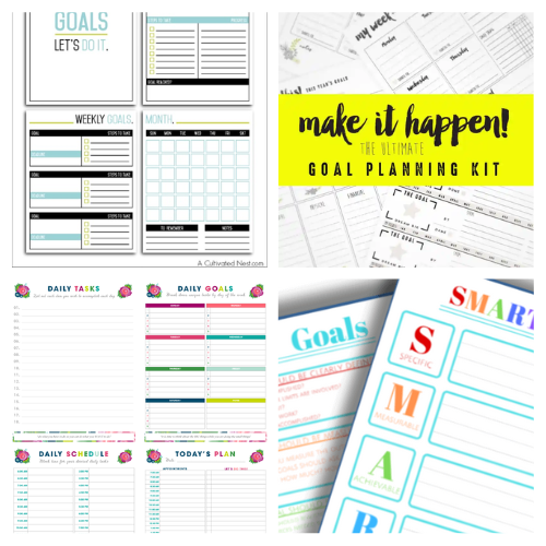 16 Handy New Year's Resolution Printables- Ready to crush your goals in the New Year? Check out these handy New Year’s resolution free printables that will help you stay organized, motivated, and on track! From goal-setting worksheets to SMART goal templates, there’s a printable for everyone. Perfect for kids, families, and busy adults who want to start the year strong! | #NewYearsResolutions #GoalSetting #FreePrintables #goalTracking #ACultivatedNest