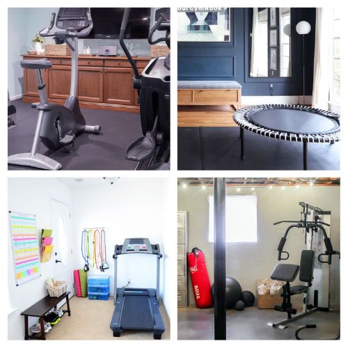 16 Clever Home Gym Organizing Hacks- Transform your workout space with these clever home gym organization and DIY ideas! From creative barbell storage solutions to budget-friendly home gym makeovers, these tips will help you create the perfect home gym—no matter how small the space. | #HomeGymIdeas #DIYFitness #HomeOrganization #organizingTips #ACultivatedNest