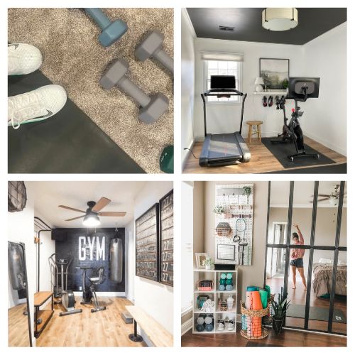 16 Clever Home Gym Organizing Hacks- Transform your workout space with these clever home gym organization and DIY ideas! From creative barbell storage solutions to budget-friendly home gym makeovers, these tips will help you create the perfect home gym—no matter how small the space. | #HomeGymIdeas #DIYFitness #HomeOrganization #organizingTips #ACultivatedNest