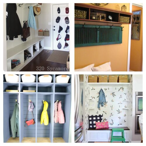 16 Creative Foyer Organization Hacks- Transform your mudroom into a functional and stylish space with these creative organizing solutions! From DIY storage cabinets to modern mudroom makeovers, these ideas will help you maximize space, keep your entryway clutter-free, and add charm to your home. Perfect for small spaces, laundry room combos, and busy family homes! | #MudroomIdeas #HomeOrganization #DIYMudroom #foyerOrganization #ACultivatedNest