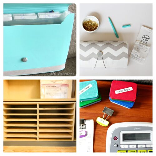 16 Home Office Organizing Tips to Prepare for Tax Season- Get ready for tax season with these genius home office organizing tips! From DIY filing systems to clever ways to declutter paperwork, these easy ideas will help you create a stress-free and productive workspace. Say goodbye to paper chaos and hello to organization! | #HomeOffice #OrganizationTips #TaxSeasonPrep #organizingHacks #ACultivatedNest