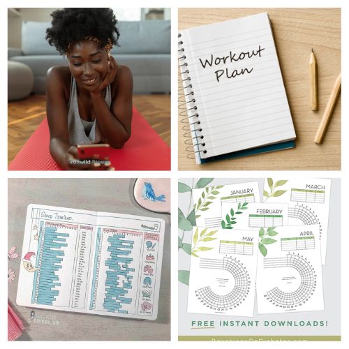 20 Free Fitness Goal Tracking Printables- Crush your health and fitness goals with these free fitness goal tracking printables! Whether you’re looking for bullet journal ideas, habit trackers, or workout planners, these tools will keep you motivated and on track. Perfect for runners, gym-goers, or anyone kickstarting a healthier lifestyle! | #FitnessGoals #BulletJournalIdeas #FitnessPrintables #printables #ACultivatedNest