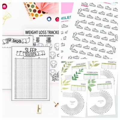 20 Free Fitness Goal Tracking Printables