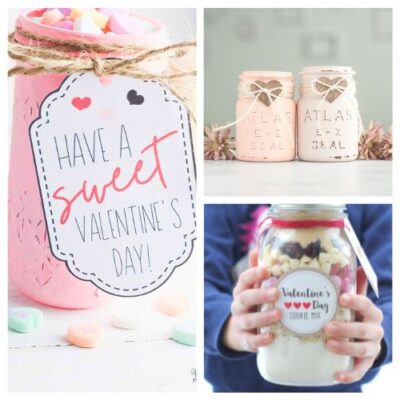 16 Valentine’s Day-Themed Mason Jar Crafts