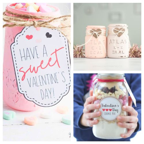 16 Valentine’s Day-Themed Mason Jar Crafts- Looking for the perfect Valentine’s Day craft ideas? These Valentine’s Day-themed Mason jar crafts are simple, budget-friendly, and oh-so-adorable! From DIY gifts like candy mason jar bouquets to romantic painted jar lanterns, these creative projects will add a handmade touch to your Valentine’s festivities! | #ValentinesDay #MasonJarCrafts #DIYValentine #ValentinesDayGifts #ACultivatedNest