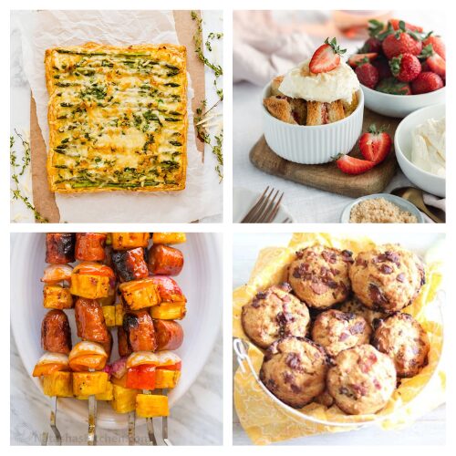 16 Delicious Easter Brunch Recipes- Make your Easter celebration unforgettable with these delicious spring brunch recipes! From fluffy pancakes and savory quiches to fresh fruit salads and desserts, this collection has everything you need to wow your guests. Perfect for Easter, Mother’s Day, or any spring gathering! | #SpringBrunch #EasterRecipes #BrunchIdeas #BrunchRecipes #ACultivatedNest