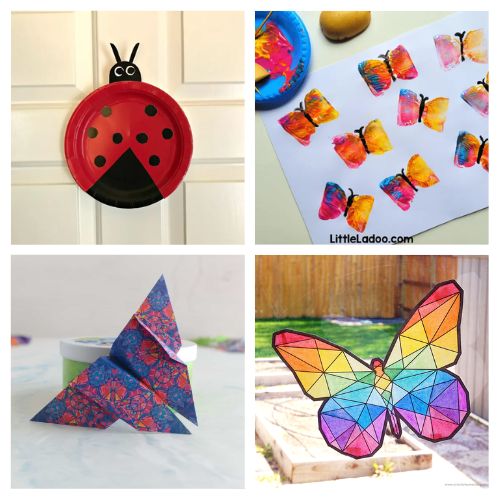 40 Butterfly and Bug Kids Crafts for Spring- Make springtime magical with these butterfly and bug craft ideas kids will adore! Perfect for kids of all ages, these easy and fun projects are great for school, home, or even rainy days. From butterfly origami to painted bee rocks, there's something for everyone. | #ButterflyCrafts #BugCrafts #KidsCrafts #SpringCrafts #ACultivatedNest