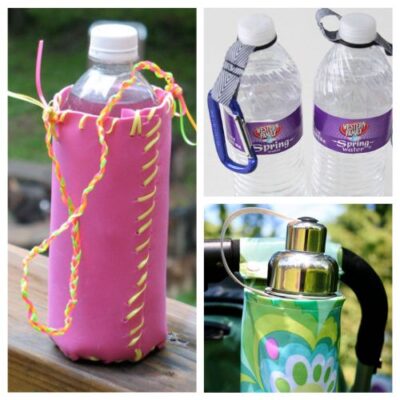 16 DIY Water Bottle Holders and Hydration Helpers