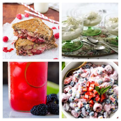 16 Delicious Recipes Using Summer Berries- Wondering what to do with a big haul of fresh summer fruit? Step beyond the basic berry pie and discover unique and delicious ways to use fresh strawberries, blueberries, blackberries, and raspberries! From quick morning bakes and artisan desserts to refreshing seasonal drinks, these easy recipes celebrate summer's best produce. | #berries #healthyRecipes #dessertRecipes #summerRecipes #ACultivatedNest