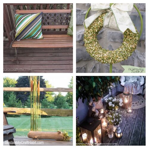 16 Front Porch DIY Decor Ideas for Summer- Refresh your front porch with these DIY decor ideas perfect for summer! From colorful planters and upcycled benches to welcoming wreaths and charming signs, you’ll find all the inspiration you need to create a cozy and inviting outdoor space. Simple projects, budget-friendly tips, and creative touches will make your porch the best seat in the house this season. | #summerDIY #diyProjects #summerPorch #porchDecorating #ACultivatedNest