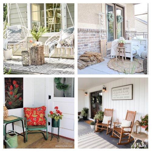 16 Front Porch DIY Decor Ideas for Summer- Refresh your front porch with these DIY decor ideas perfect for summer! From colorful planters and upcycled benches to welcoming wreaths and charming signs, you’ll find all the inspiration you need to create a cozy and inviting outdoor space. Simple projects, budget-friendly tips, and creative touches will make your porch the best seat in the house this season. | #summerDIY #diyProjects #summerPorch #porchDecorating #ACultivatedNest