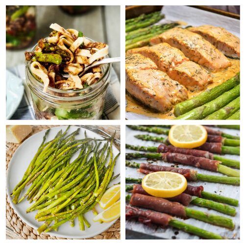 24 Delicious Ways to Serve Asparagus- Looking for creative ways to enjoy asparagus? These delicious asparagus recipes will take your meals to the next level! From savory mains like stuffed chicken to light salads and flavorful sides like cheesy tarts or puff pastry bundles — there's something for everyone. Perfect for dinner, lunch, or even brunch! Save this list and make asparagus the star of your next meal. | #AsparagusRecipes #HealthyEating #EasyMeals #recipes #ACultivatedNest
