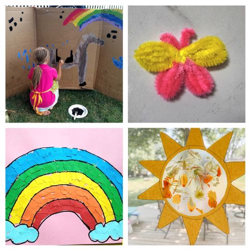 24 Fun Kids Spring Crafts for a Springtime Playdate- Looking for fun and easy kids crafts to celebrate spring? Check out these creative spring crafts perfect for a playdate, classroom activity, or family crafting session! From DIY flower bookmarks to twirling ladybugs, there's something for kids of all ages. Get inspired and start crafting today! | #kidsCrafts #springCrafts #kidsActivities #craftsForKids #ACultivatedNest