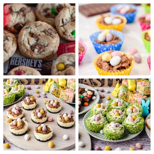 32 Delicious Spring Desserts Using Leftover Easter Candy- Got extra Easter candy? Discover delicious spring dessert recipes that put all those leftover chocolate eggs, jellybeans, and candies to good use! From fudgy brownies to colorful cookies, these easy and creative treats are perfect for family gatherings or simply satisfying your sweet tooth. | #desserts #dessertRecipes #EasterDesserts #baking #ACultivatedNest