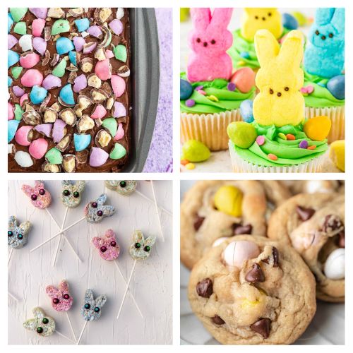 32 Delicious Spring Desserts Using Leftover Easter Candy- Got extra Easter candy? Discover delicious spring dessert recipes that put all those leftover chocolate eggs, jellybeans, and candies to good use! From fudgy brownies to colorful cookies, these easy and creative treats are perfect for family gatherings or simply satisfying your sweet tooth. | #desserts #dessertRecipes #EasterDesserts #baking #ACultivatedNest