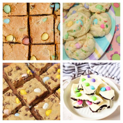 32 Delicious Desserts Made from Leftover Easter Candy- Got extra Easter candy? Discover delicious spring dessert recipes that put all those leftover chocolate eggs, jellybeans, and candies to good use! From fudgy brownies to colorful cookies, these easy and creative treats are perfect for family gatherings or simply satisfying your sweet tooth. | #desserts #dessertRecipes #EasterDesserts #baking #ACultivatedNest