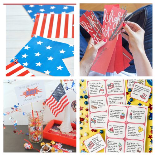 16 No-Fuss Fourth of July Party Printables- Throw an easy and festive celebration with these No-Fuss Fourth of July Party Printables! Find free patriotic banners, party favor tags, printable art, party games, and more—all ready to download and print. Whether you're hosting a backyard BBQ or a neighborhood party, these July 4th printables make decorating and entertaining a breeze. | #FourthOfJuly #July4thParty #PatrioticPrintables #FreePrintables #ACultivatedNest