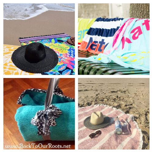 16 Cute Customized Beach Towel DIYs- Upgrade your summer style with these cute customized beach towel DIYs! From tie-dye and fun appliqués to pom-pom trims and clever towel totes, this collection will help you create one-of-a-kind towels that turn heads at the beach or pool. Perfect for beginner and experienced crafters alike—get inspired and make your summer extra special with a personalized beach towel! | #BeachTowelDIY #SummerCrafts #DIYCrafts #summerDIY #ACultivatedNest