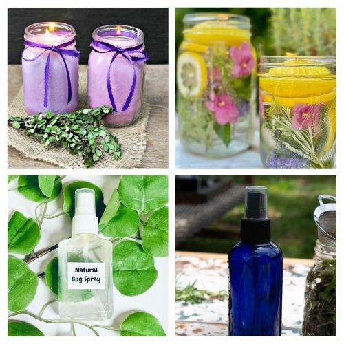 24 DIY Citronella Candles & Bug Repellents for Outdoor Living- Keep mosquitoes at bay the natural way! Discover creative DIY citronella candles and homemade bug repellent ideas- perfect for backyard parties, picnics, camping, and relaxing outdoors. These easy and effective projects use natural ingredients to help you enjoy summer nights bite-free! | #diy #bugRepellent #citronellaCandles #diyCandles #ACultivatedNest