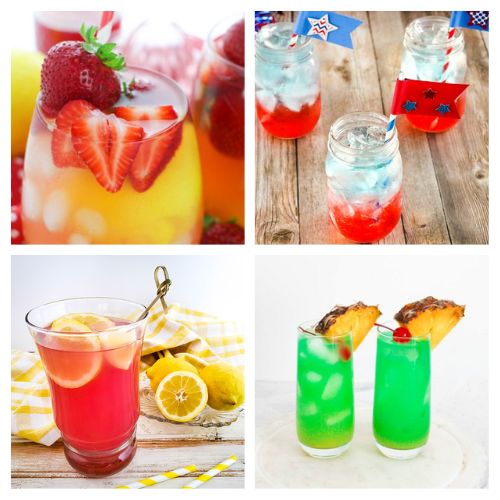 24 Delicious Memorial Day Drinks- Looking for festive drink ideas for your Memorial Day party? Discover delicious and refreshing beverages—mocktails, cocktails, slushies, sangrias, and more! Perfect for summer celebrations and patriotic gatherings. | patriotic drink recipes, #MemorialDayDrinks #SummerParty #DrinkRecipes #FourthOfJulyRecipes #ACultivatedNest