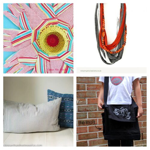 16 Clever Repurposed Summer Clothing DIYs- Don't throw away those old clothes! Give your closet castoffs a gorgeous second life this summer with these clever upcycling crafts. From trendy t-shirt bracelets and necklaces to beautiful braided headbands, these easy DIY tutorials turn old threads into stunning new accessories. | #UpcycledClothing #DIYFashion #TrashToTreasure #CraftsForSummer #ACultivatedNest
