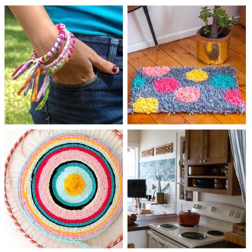 16 Clever Upcycled Summer Clothing Crafts- Don't throw away those old clothes! Give your closet castoffs a gorgeous second life this summer with these clever upcycling crafts. From trendy t-shirt bracelets and necklaces to beautiful braided headbands, these easy DIY tutorials turn old threads into stunning new accessories. | #UpcycledClothing #DIYFashion #TrashToTreasure #CraftsForSummer #ACultivatedNest