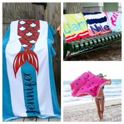 16 Cute Customized Beach Towel DIYs