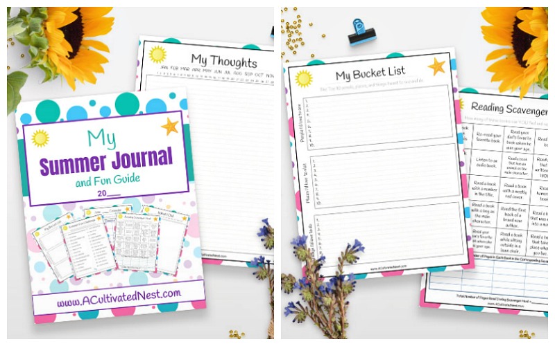 Free Printable Summer Journal for Kids