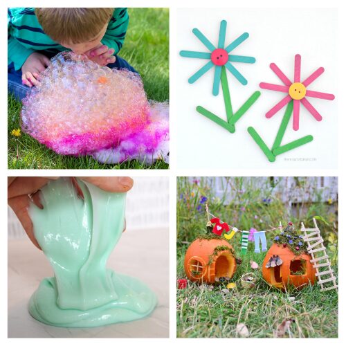 16 Boredom-Busting Kids' Crafts for the Last Days of Summer- Keep kids entertained and spark their creativity with these boredom-busting kids' crafts- perfect for the last days of summer! From colorful painted rocks to bubble wand making stations, these DIY projects are fun, screen-free, and easy for children of all ages. | #KidsCrafts #SummerActivities #ScreenFreeFun #kidsActivities #ACultivatedNest