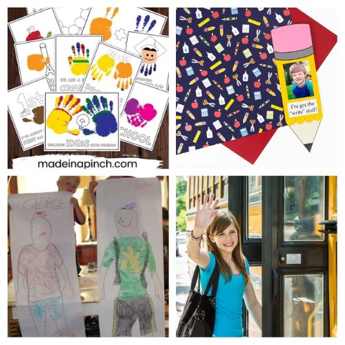 16 First Day of School Crafts to Make the Day Special- Make the first day of school extra special with these easy crafts and creative traditions! From photo props and printable keepsakes to fun family activities, discover memorable ideas to celebrate the start of a new school year with your kids. Cherish these precious moments and create traditions that last year after year! | #FirstDayOfSchool #BackToSchool #KidsCrafts #SchoolTraditions #ACultivatedNest