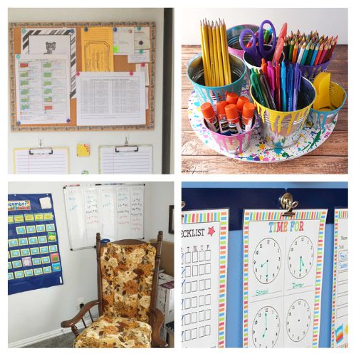 20 Back-to-School Command Center Ideas to Organize Chaos- Tired of the back-to-school chaos? Discover genius command center ideas that will help you organize your family's busy schedule, school papers, and supplies all in one place! From DIY organizers to creative set-ups, these tips make getting ready for school a breeze. Check out the full list and create a smoother, stress-free routine this school year! | #BackToSchool #CommandCenter #OrganizedHome #FamilyOrganization #ACultivatedNest