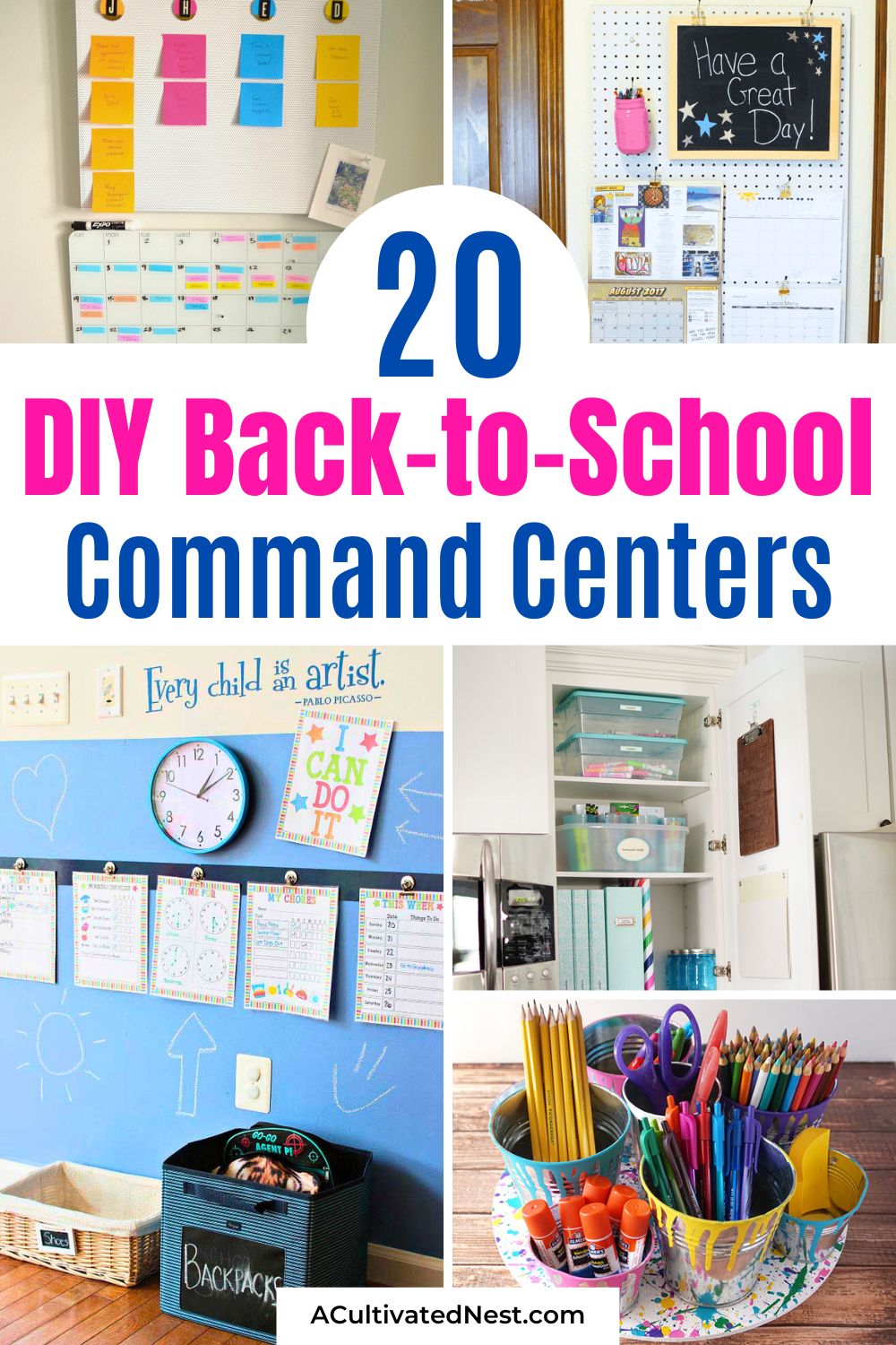 20 Back-to-School Command Center Ideas to Organize Chaos
