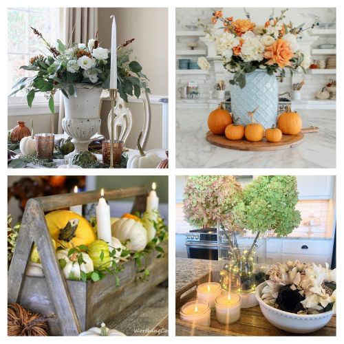 16 Late Summer Centerpiece DIY Projects- Looking for late summer/early fall decor ideas that aren’t all about pumpkins and ghosts? These late summer DIY centerpieces add a cozy, seasonal touch to your home without any Halloween vibes. From rustic florals to creative table arrangements, you’ll find plenty of inspiration to transition your space beautifully into autumn! | #FallDecor #DIYCenterpieces #LateSummerDecor #TableDecor #ACultivatedNest