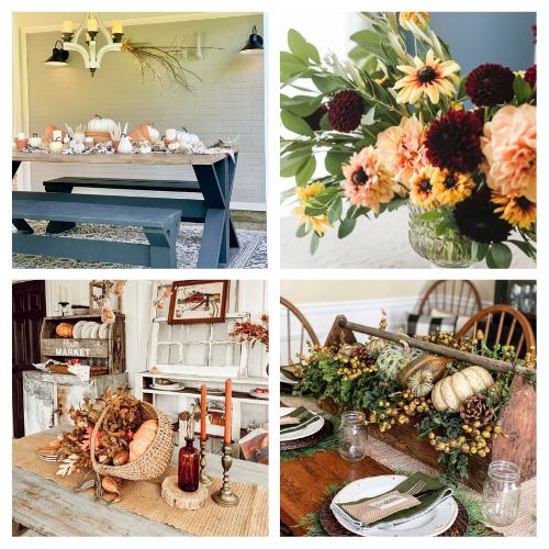 16 Late Summer Centerpiece DIY Projects- Looking for late summer/early fall decor ideas that aren’t all about pumpkins and ghosts? These late summer DIY centerpieces add a cozy, seasonal touch to your home without any Halloween vibes. From rustic florals to creative table arrangements, you’ll find plenty of inspiration to transition your space beautifully into autumn! | #FallDecor #DIYCenterpieces #LateSummerDecor #TableDecor #ACultivatedNest