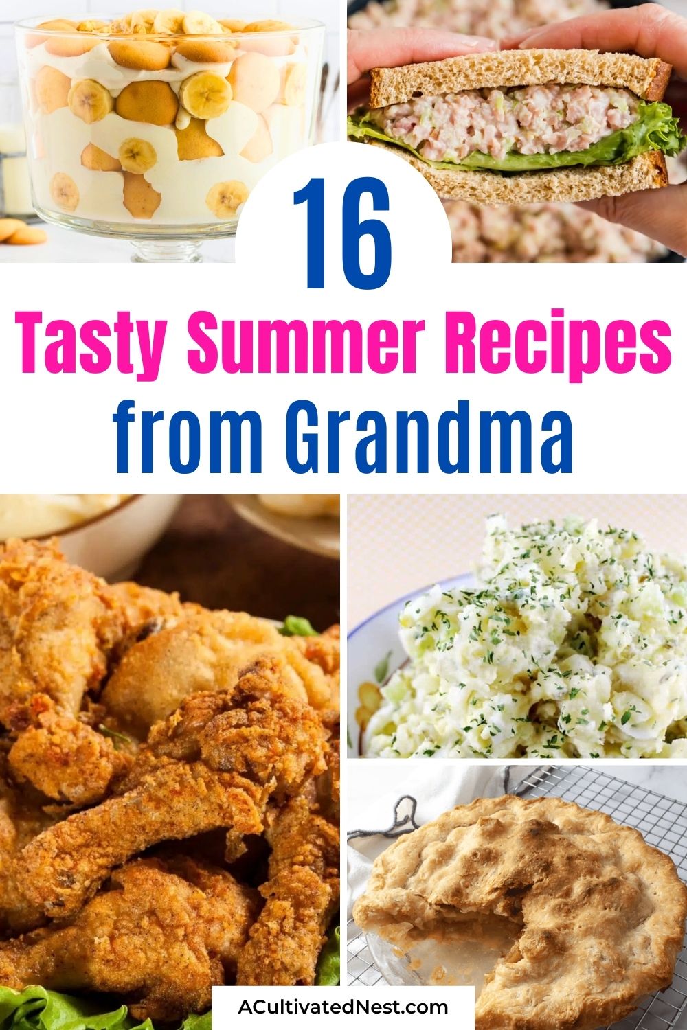 16 Old-Fashioned Summer Recipes Grandma Would’ve Made- Looking for tried-and-true summer recipes your whole family will love? This roundup features vintage summer dishes inspired by Grandma’s kitchen, including comforting desserts, fresh salads, and homemade bread. Bring back those cherished flavors and create new memories around the table! | #VintageRecipes #SummerCooking #ClassicRecipes #recipeIdeas #ACultivatedNest