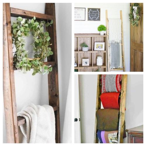 10 DIY Blanket Ladder Ideas for a Cozy Home- Looking for budget-friendly ways to add rustic charm and warmth to your living space? Check out these easy DIY blanket ladder ideas, perfect for farmhouse style, displaying cozy throws, or organizing in style! Step-by-step tutorials included so anyone can create a stunning blanket ladder with simple supplies. | #DIYBlanketLadder #HomeDecor #FarmhouseStyle #DIYProjects #ACultivatedNest